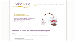 Desktop Screenshot of evansaccountants.co.uk