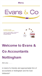 Mobile Screenshot of evansaccountants.co.uk